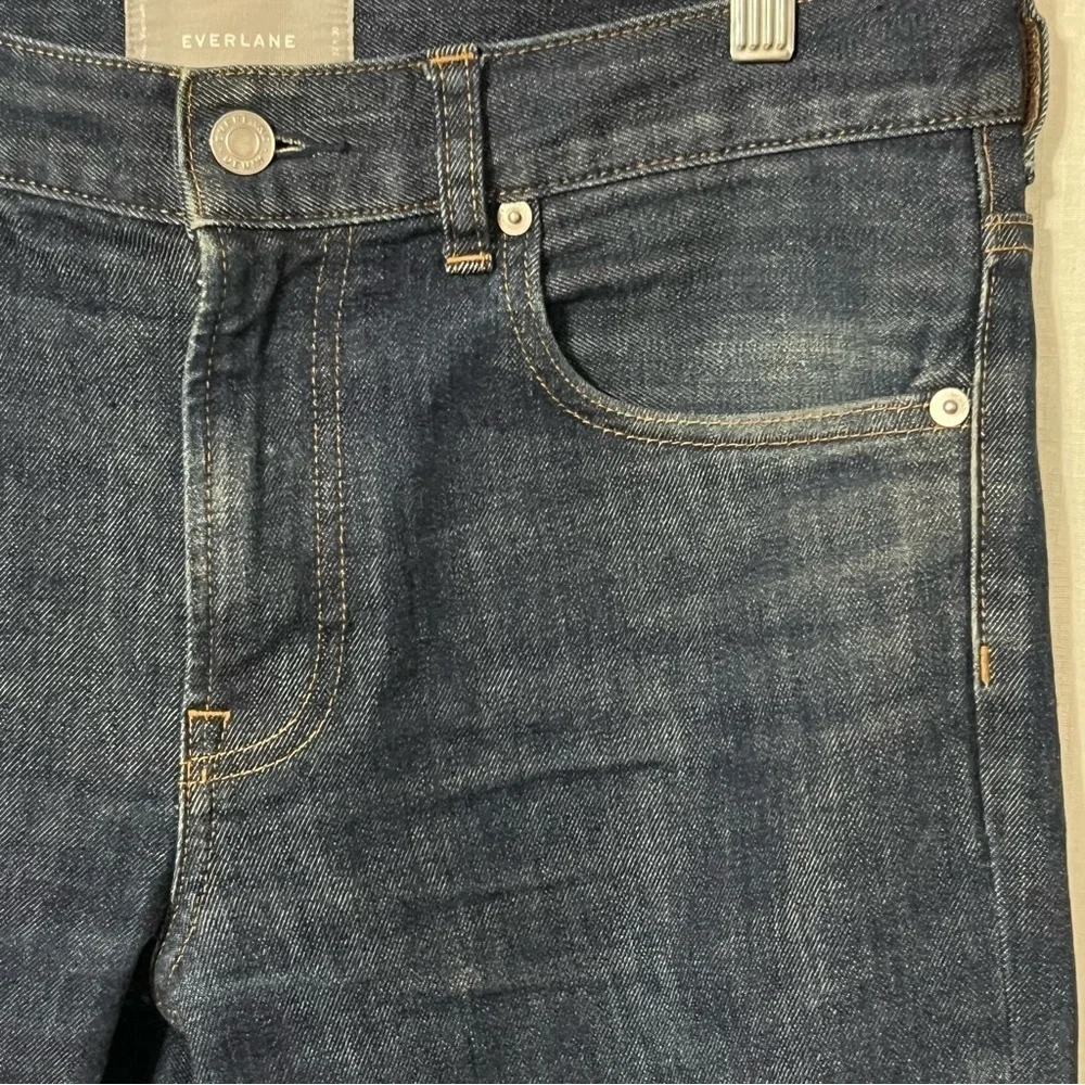 Everlane Men’s Size 32x30 Jeans Skinny Dark Blue Denim Stretch Cotton Ca…